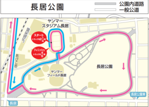 大阪国際女子マラソンのコースの参考画像