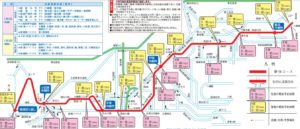 箱根駅伝2021コース図（マップ）と交通規制の参考画像