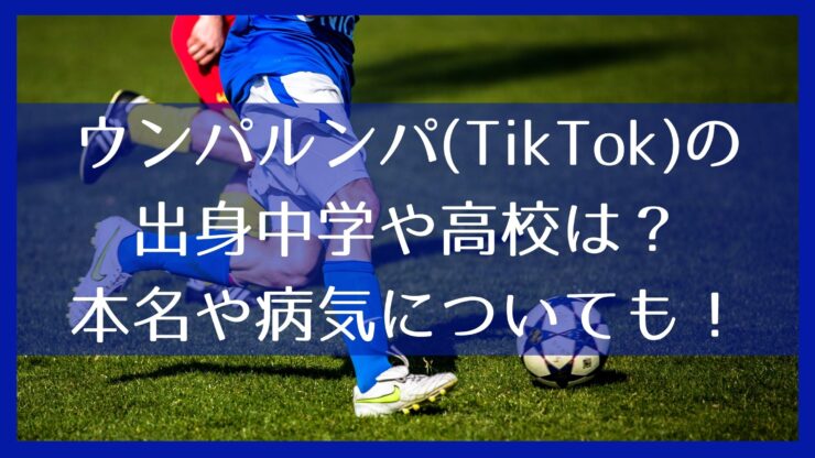 ウンパルンパ Tiktok の出身中学や高校は 本名や病気についても調査 ミテミルノ